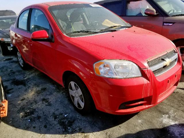 KL1TD5DE2BB159301 - 2011 CHEVROLET AVEO LS RED photo 1