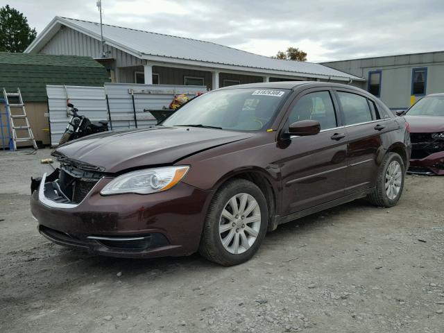 1C3CCBBG1CN321759 - 2012 CHRYSLER 200 TOURIN MAROON photo 2