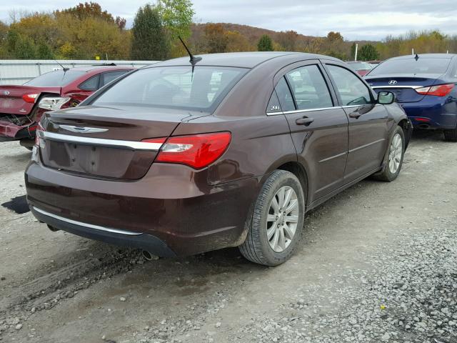 1C3CCBBG1CN321759 - 2012 CHRYSLER 200 TOURIN MAROON photo 4