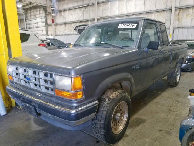 1FTCR15T8NPA88371 - 1992 FORD RANGER SUP GRAY photo 2