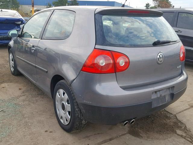 WVWBR71K17W188347 - 2007 VOLKSWAGEN RABBIT GRAY photo 3