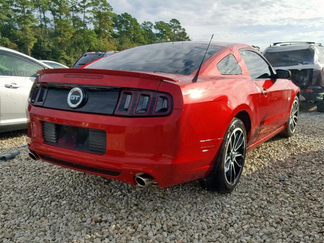 1ZVBP8CFXD5271270 - 2013 FORD MUSTANG GT RED photo 4