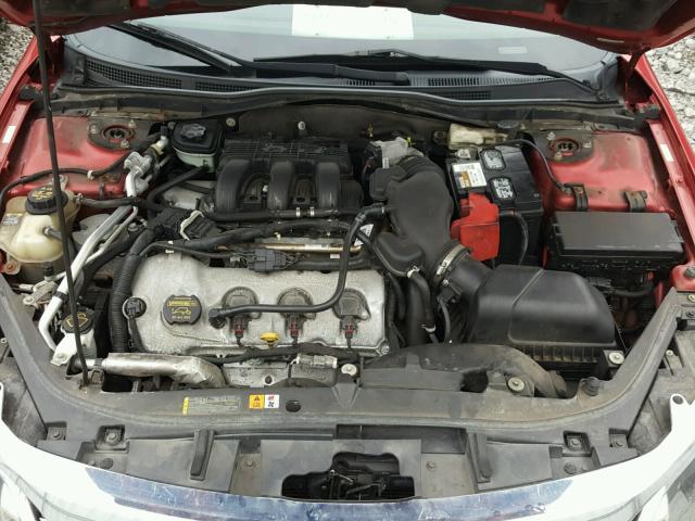 3FAHP0KC7AR426023 - 2010 FORD FUSION SPO RED photo 7