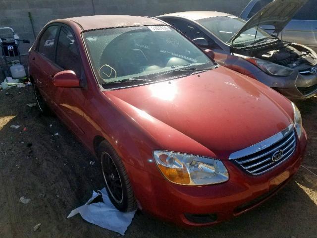 KNAFE221895667554 - 2009 KIA SPECTRA EX MAROON photo 1