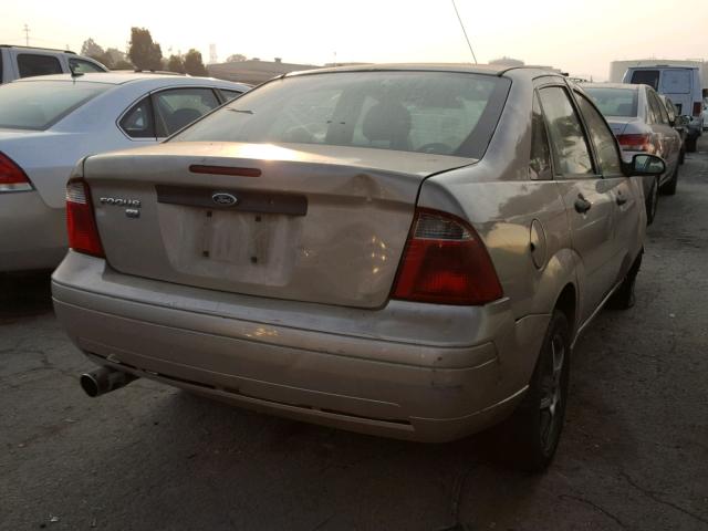 1FAHP34N07W145283 - 2007 FORD FOCUS ZX4 BROWN photo 4