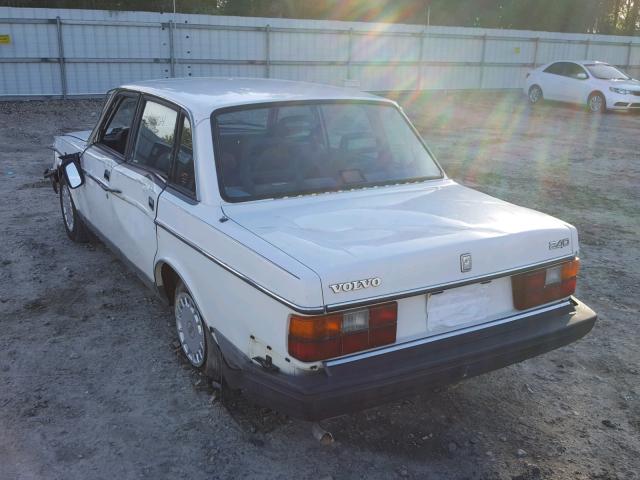 YV1AA8848M1431123 - 1991 VOLVO 240 WHITE photo 3