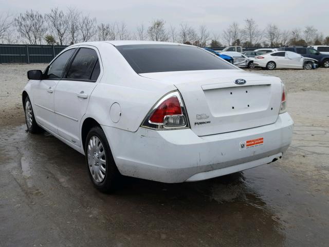 3FAHP06Z47R108531 - 2007 FORD FUSION S WHITE photo 3