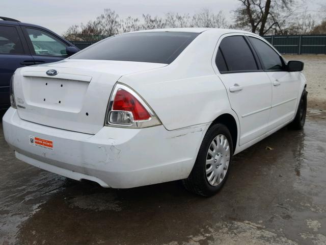 3FAHP06Z47R108531 - 2007 FORD FUSION S WHITE photo 4