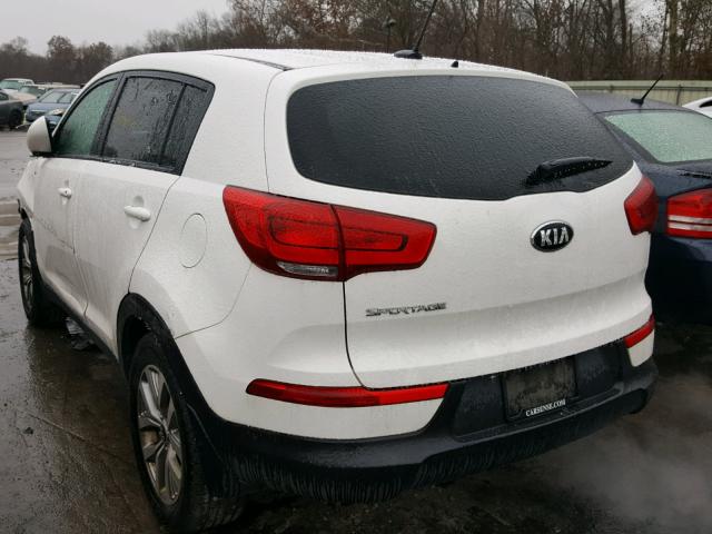 KNDPBCAC2F7781932 - 2015 KIA SPORTAGE L WHITE photo 3