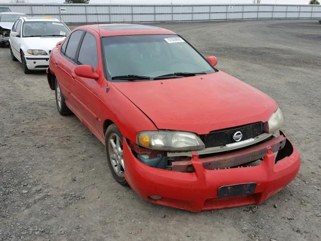 3N1AB51D82L708051 - 2002 NISSAN SENTRA SE- RED photo 1