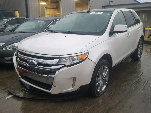 2FMDK4KC0BBB14040 - 2011 FORD EDGE LIMIT WHITE photo 2