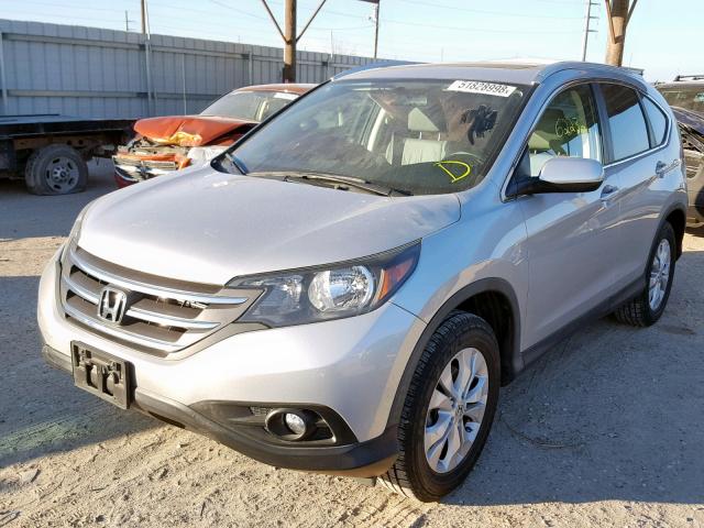 5J6RM3H73CL006788 - 2012 HONDA CR-V EXL SILVER photo 2