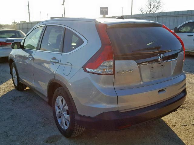 5J6RM3H73CL006788 - 2012 HONDA CR-V EXL SILVER photo 3