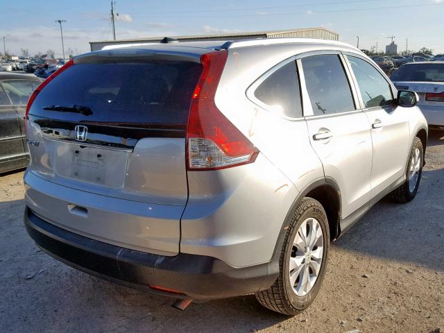 5J6RM3H73CL006788 - 2012 HONDA CR-V EXL SILVER photo 4