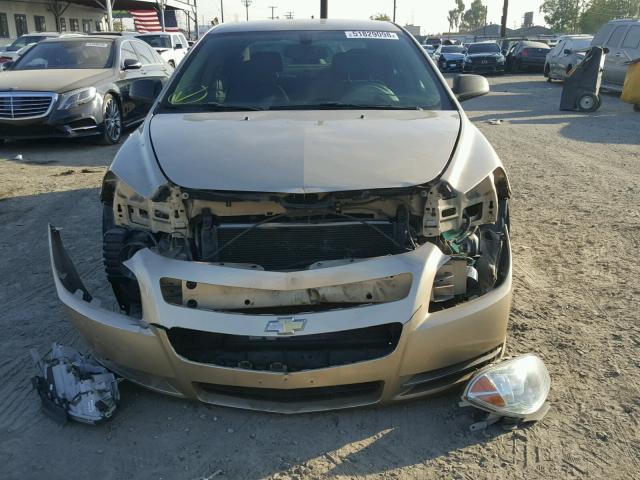 1G1ZG57B48F166367 - 2008 CHEVROLET MALIBU LS GOLD photo 9
