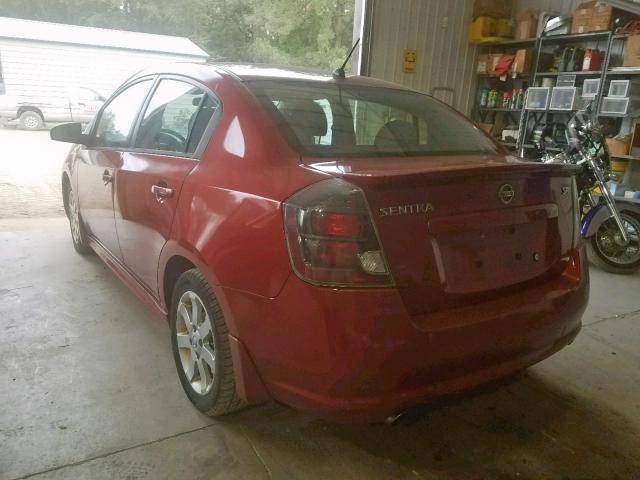 3N1AB6AP9AL680095 - 2010 NISSAN SENTRA 2.0 RED photo 3