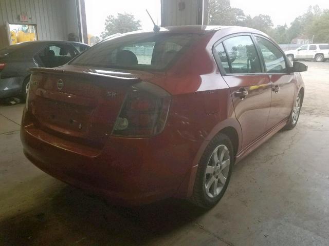 3N1AB6AP9AL680095 - 2010 NISSAN SENTRA 2.0 RED photo 4