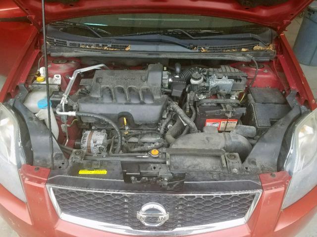 3N1AB6AP9AL680095 - 2010 NISSAN SENTRA 2.0 RED photo 7