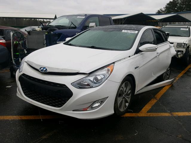 KMHEC4A44DA066942 - 2013 HYUNDAI SONATA HYB WHITE photo 2