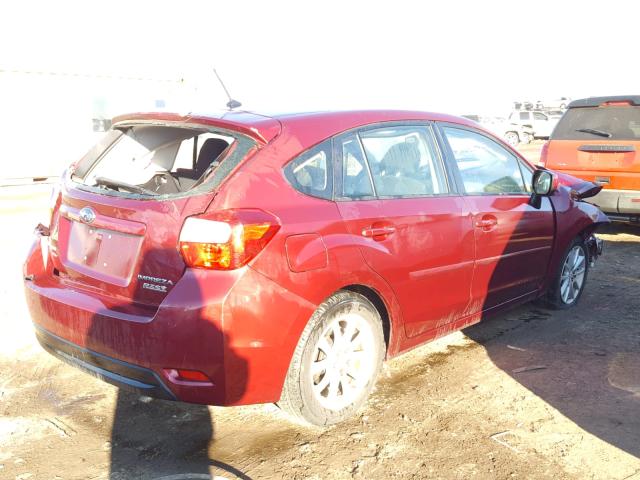 JF1GPAC61E8256937 - 2014 SUBARU IMPREZA PR BURGUNDY photo 4