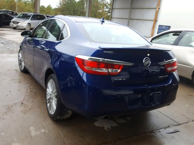 1G4PP5SK0D4185439 - 2013 BUICK VERANO BLUE photo 3