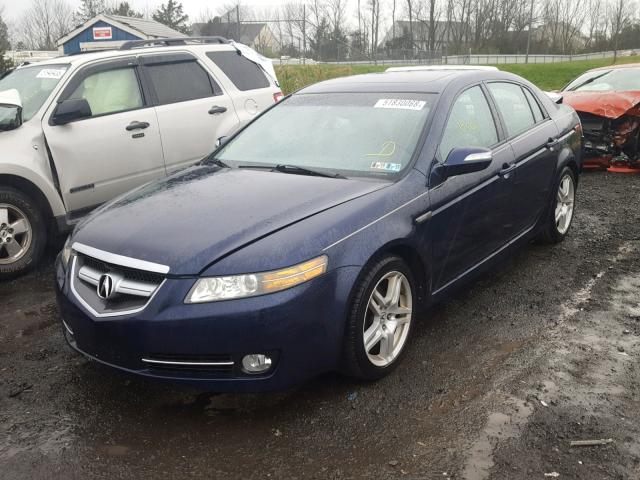 19UUA66247A016735 - 2007 ACURA TL BLUE photo 2