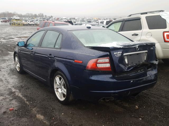 19UUA66247A016735 - 2007 ACURA TL BLUE photo 3