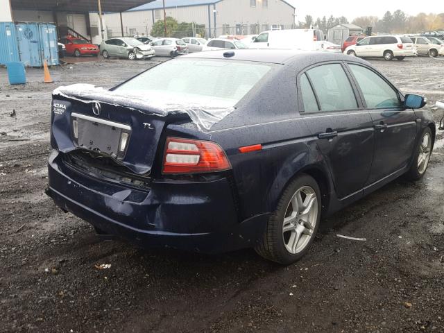 19UUA66247A016735 - 2007 ACURA TL BLUE photo 4