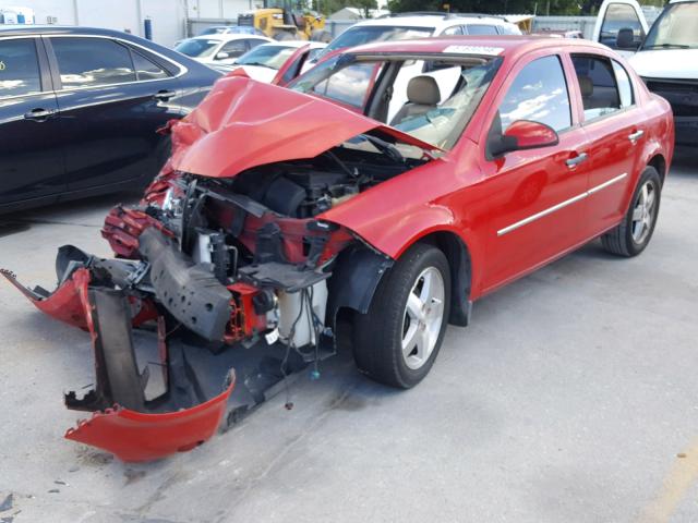 1G1AZ52F857599732 - 2005 CHEVROLET COBALT LT RED photo 2