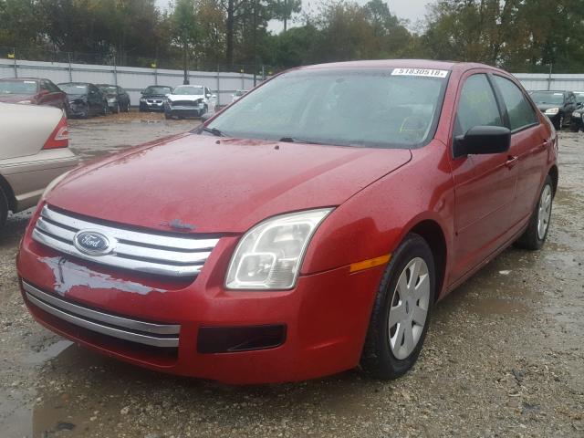 3FAHP06Z47R138712 - 2007 FORD FUSION S RED photo 2