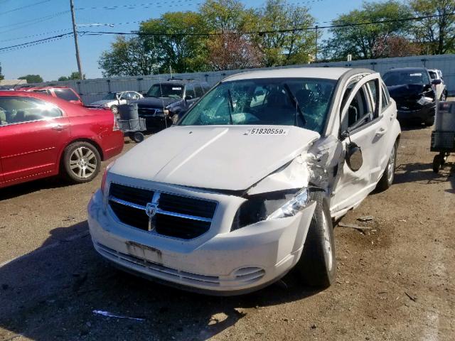 1B3HB48A79D157680 - 2009 DODGE CALIBER SX WHITE photo 2