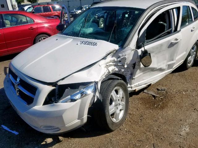 1B3HB48A79D157680 - 2009 DODGE CALIBER SX WHITE photo 9