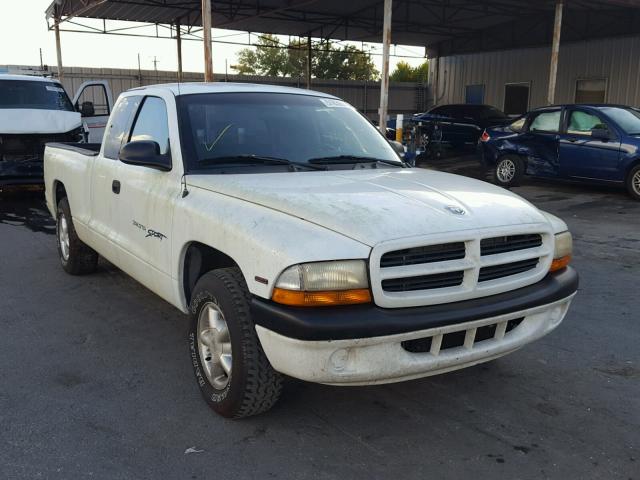 1B7FL22PXYS623813 - 2000 DODGE DAKOTA WHITE photo 1