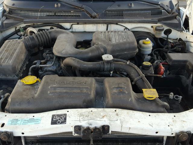 1B7FL22PXYS623813 - 2000 DODGE DAKOTA WHITE photo 7