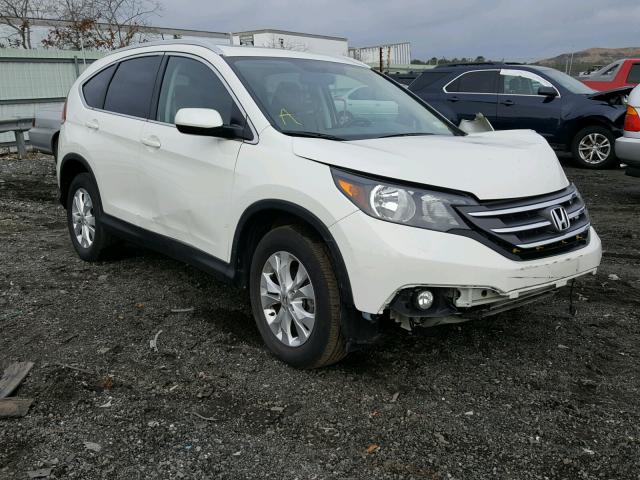 5J6RM4H77EL087934 - 2014 HONDA CR-V EXL WHITE photo 1