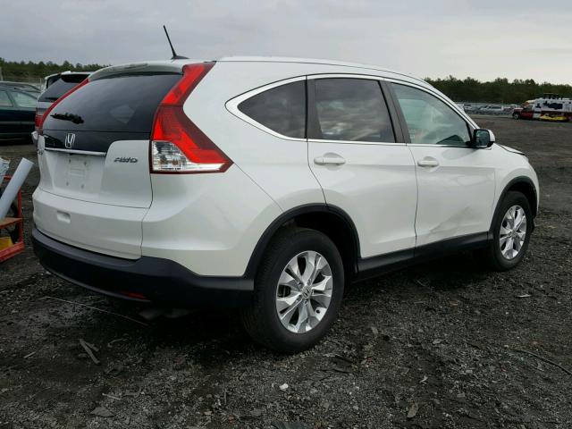 5J6RM4H77EL087934 - 2014 HONDA CR-V EXL WHITE photo 4