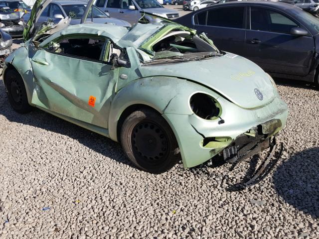 3VWBK21C21M455323 - 2001 VOLKSWAGEN NEW BEETLE GREEN photo 1