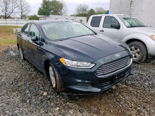 3FA6P0G75ER250484 - 2014 FORD FUSION S BLACK photo 1