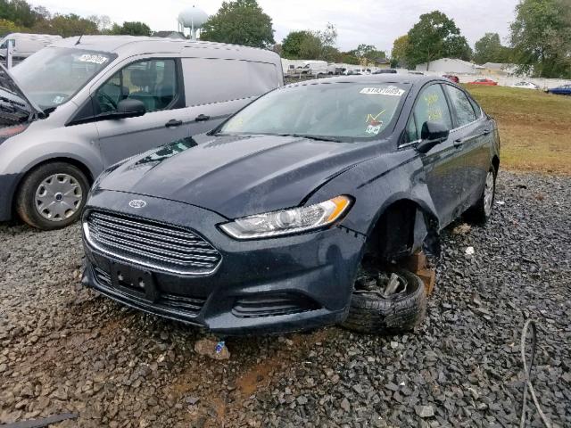 3FA6P0G75ER250484 - 2014 FORD FUSION S BLACK photo 2