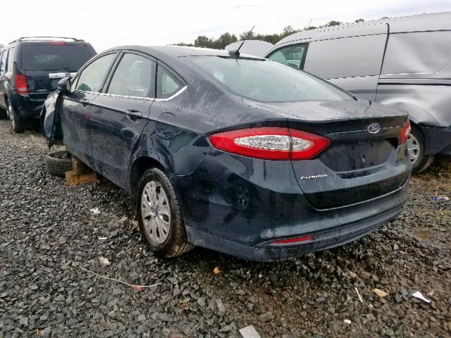 3FA6P0G75ER250484 - 2014 FORD FUSION S BLACK photo 3