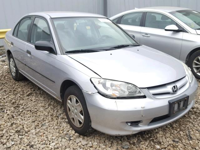 1HGES16305L019744 - 2005 HONDA CIVIC DX V SILVER photo 1