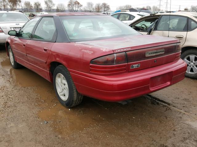 2B3HD56F3VH711437 - 1997 DODGE INTREPID E MAROON photo 3