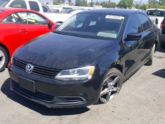 3VW2K7AJ0DM382114 - 2013 VOLKSWAGEN JETTA BASE Սև լուսանկար 2