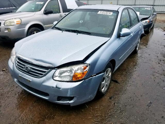 KNAFE121185527774 - 2008 KIA SPECTRA EX BLUE photo 2