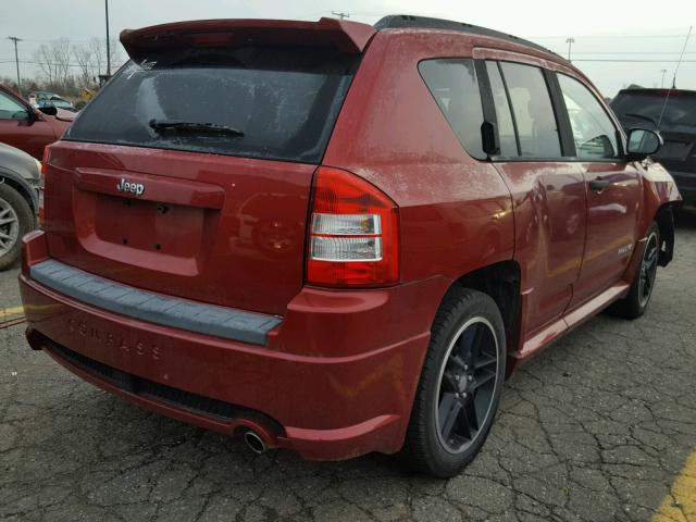 1J8FT47W48D767026 - 2008 JEEP COMPASS SP ბურგუნდია ფოტო 4