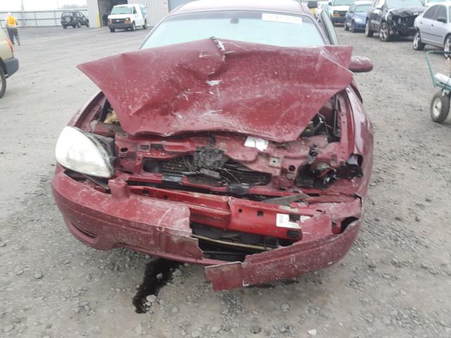 1FAFP56U27A146648 - 2007 FORD TAURUS SEL BURGUNDY photo 9