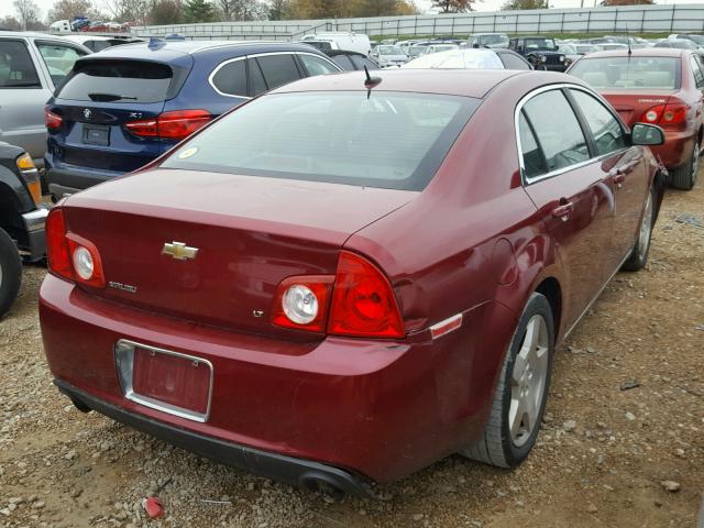 1G1ZJ57789F103366 - 2009 CHEVROLET MALIBU 2LT MAROON photo 4