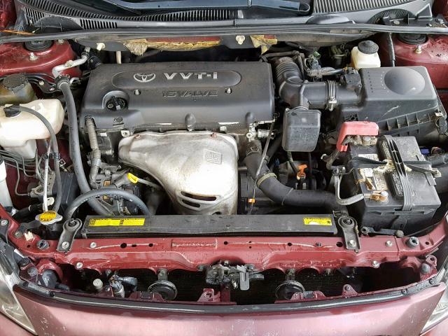 JTKDE177050039943 - 2005 TOYOTA SCION TC ბურგუნდია ფოტო 7