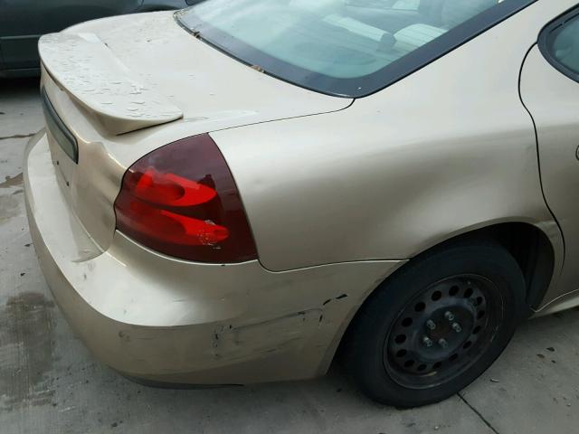 2G2WP522451348790 - 2005 PONTIAC GRAND PRIX GOLD photo 9