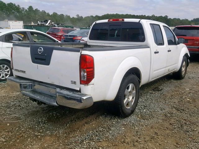 1N6AD09U68C400022 - 2008 NISSAN FRONTIER C WHITE photo 4